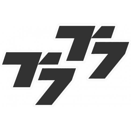 2x Yamaha Tenere 700 Logo...