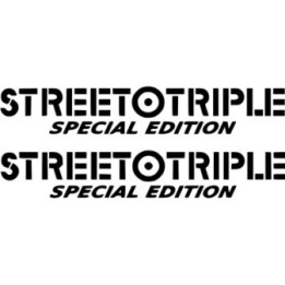 Triumph Street Triple Special Edition Die Cut Stickers Decals - DecalsHouse