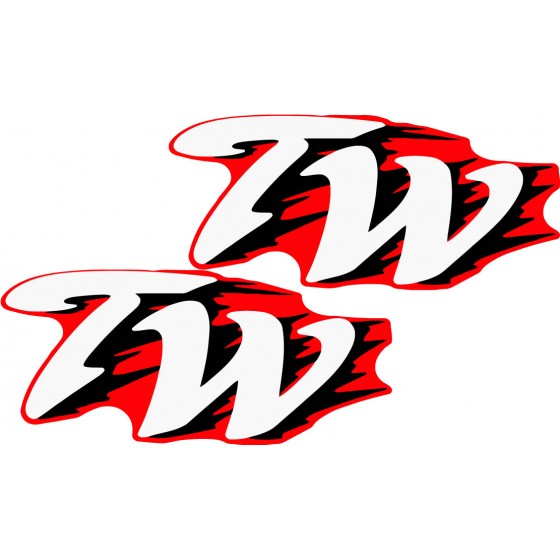 Yamaha Tw Red Stickers Decals