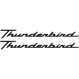 Triumph Thunderbird Cruiser Stickers – Tank Lettering Motorcycle Decals (2-Pack)