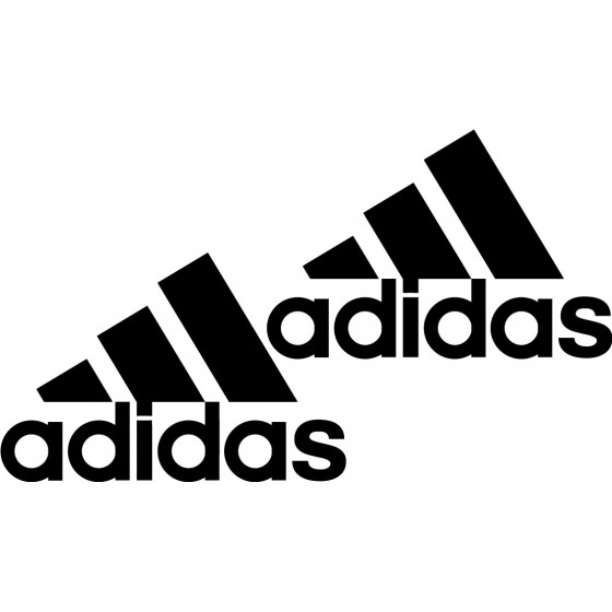 2x Adidas Decals Stickers