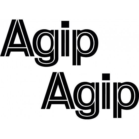2x Agip Sticker Decal Decal...