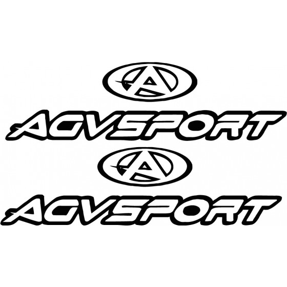 2x Agv Sport Logo V4 Racing...