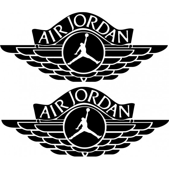 2x Air Jordan Sticker Decal...
