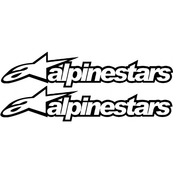 2x Alpinestars V1 Sticker...