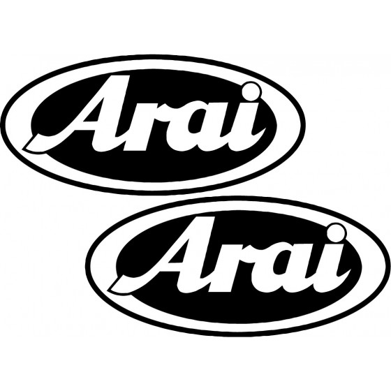 2x Arai Logo V2 Racing...