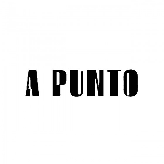 A Puntoband Logo Vinyl Decal