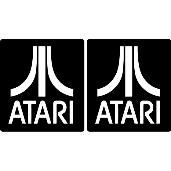 2x Atari Sticker Decal...