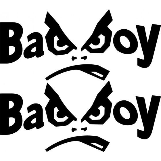 2x Badboy Sticker Decal...