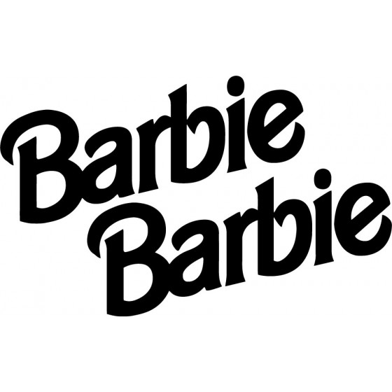 2x Barbie Sticker Decal...