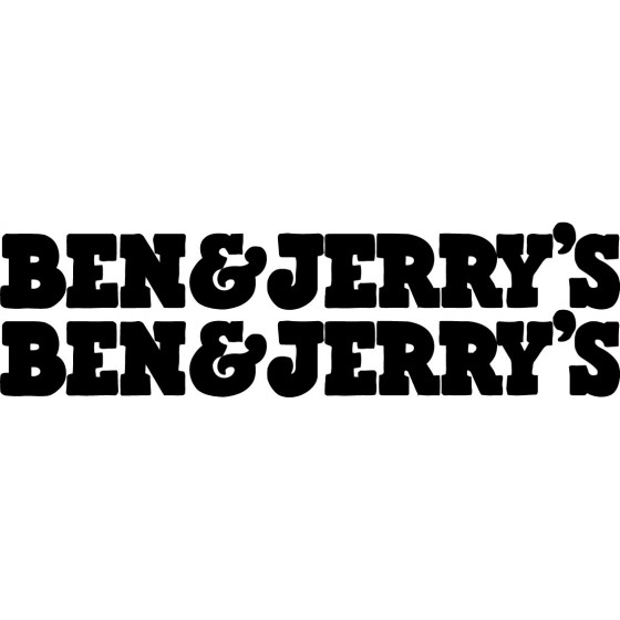 2x Ben And Jerrys Sticker...