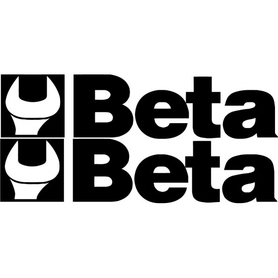 2x Beta Logo V1 Racing...