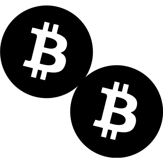 2x Bitcoin Sticker Decal...
