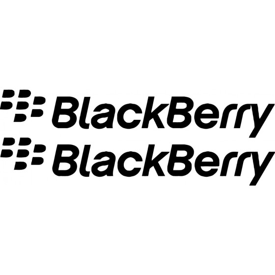 2x Blackberry Sticker Decal...