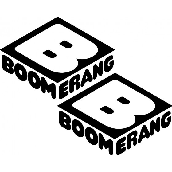 2x Boomerang Sticker Decal...