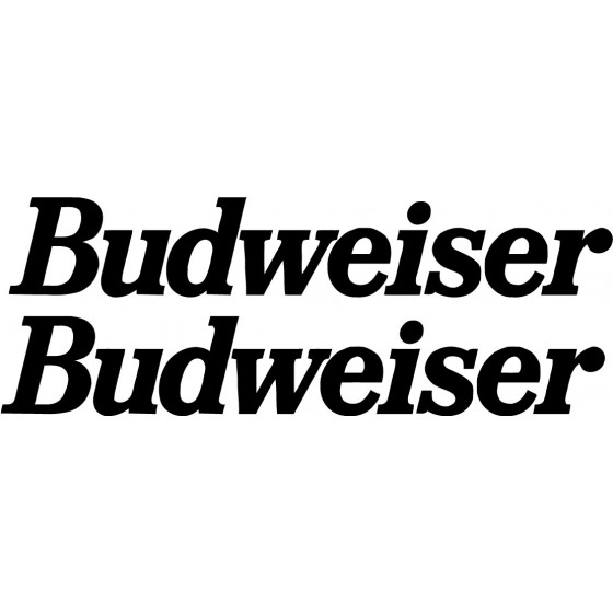 2x Budweiser Logo V1 Racing...
