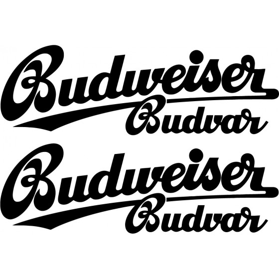 2x Budweiser Decals Stickers