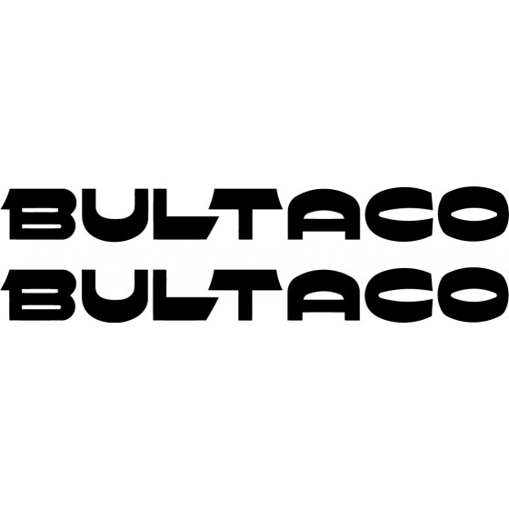 2x Bultaco Logo V1 Racing...