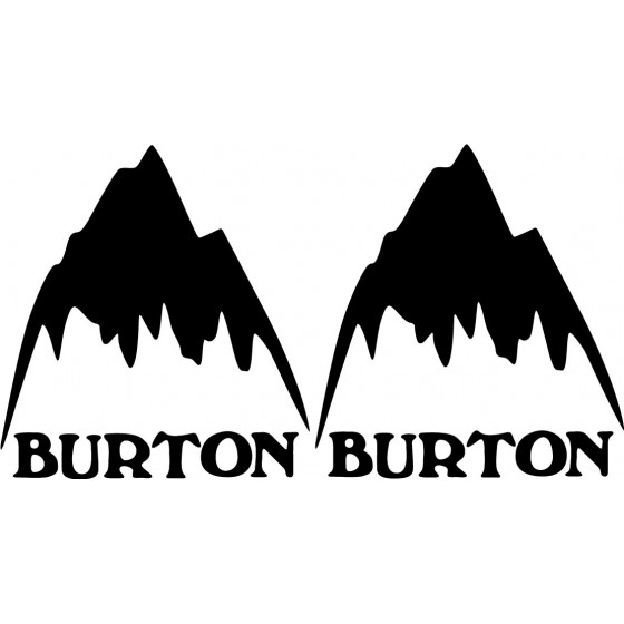 2x Burton Decals Stickers