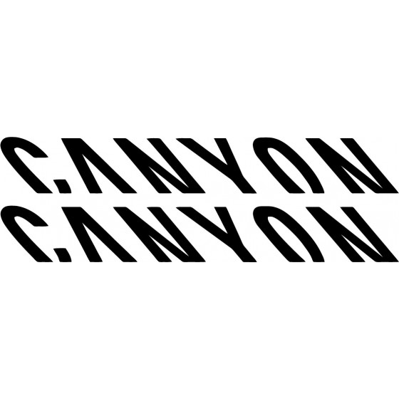 2x Canyon Decals Stickers