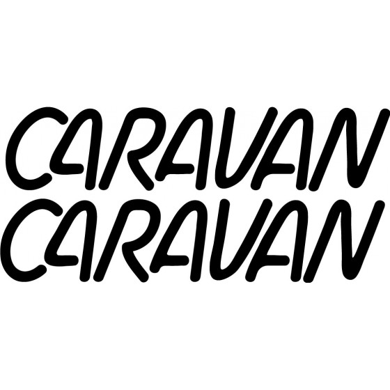 2x Caravan Sticker Decal...