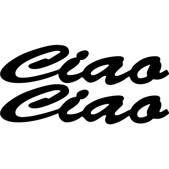 2x Ciao Sticker Decal Decal...