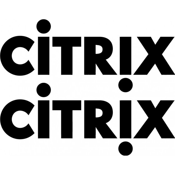 2x Citrix Sticker Decal...