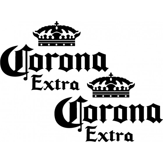 2x Corona Sticker Decal...