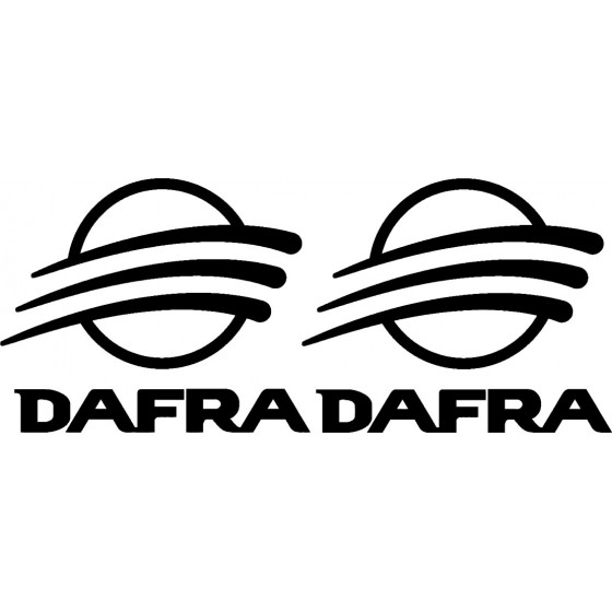 2x Dafra Sticker Decal...