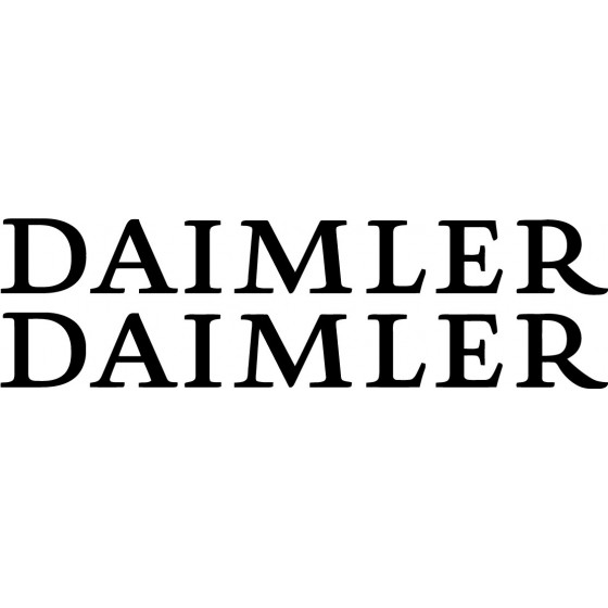 2x Daimler Sticker Decal...
