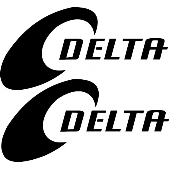 2x Delta Sticker Decal...