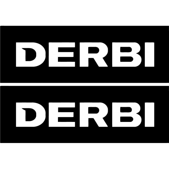 2x Derbi Sticker Decal...