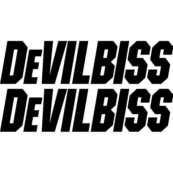 2x Devilbiss Sticker Decal...