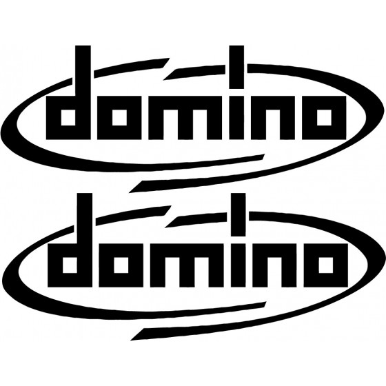 2x Domino Logo V1 Racing Sticker Decal Decal Stickers - DecalsHouse