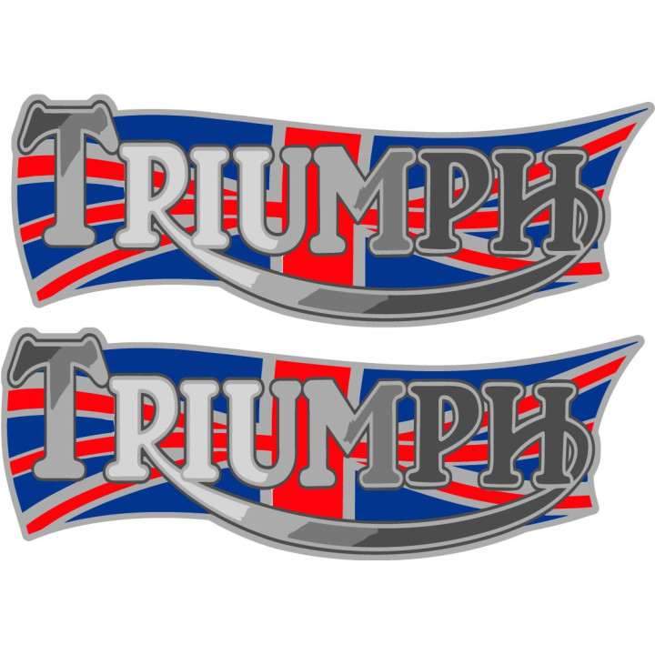 Triumph Logo Style 21 Stickers – Motorcycle Decals (2-Pack)