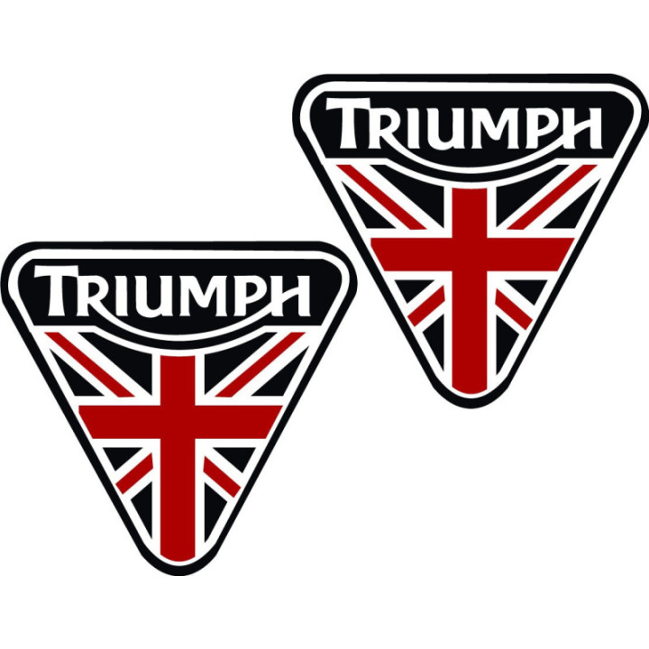 Triumph Logo Stickers – Bonneville Street Triple Tiger (2-Pack)