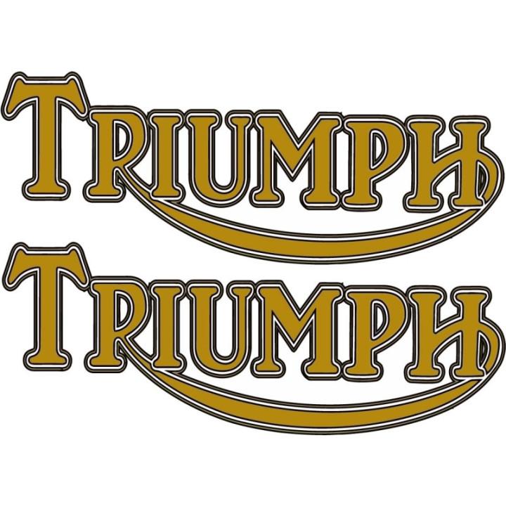 Triumph Logo Style 4 Stickers Decals – High-Quality Vinyl Decals (2×)