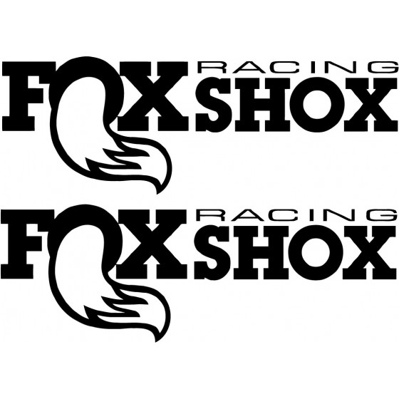2x Fox Logo V6 Racing...