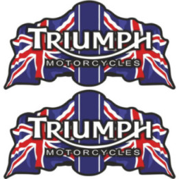 Triumph Logo Style 9 Stickers – Bonneville Street Twin Scrambler Decals (2-Pack) | DecalsHouse