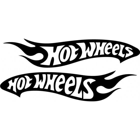 2x Hot Wheels Decals Stickers