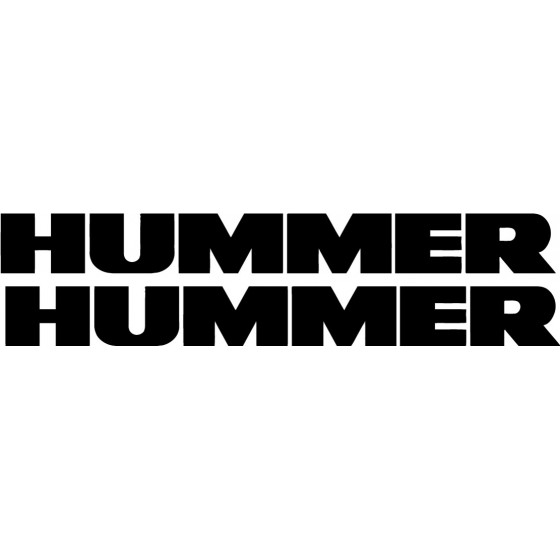 2x Hummer V2 Sticker Decal...