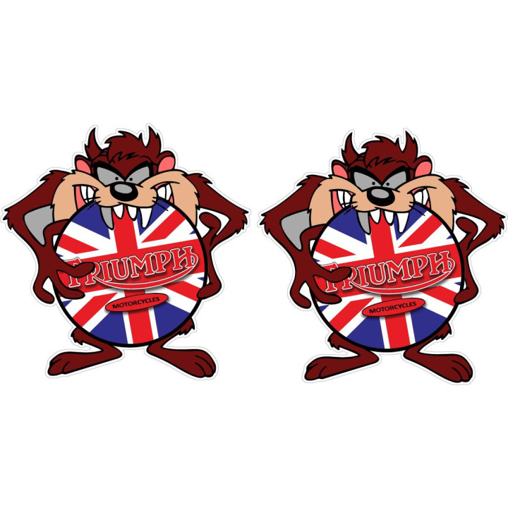 Triumph Taz Stickers – Custom Graphic Motorcycle Bodywork Decals (2-Pack)
