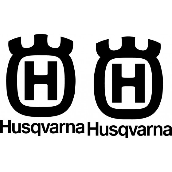 2x Husqvarna Logo V1 Racing...