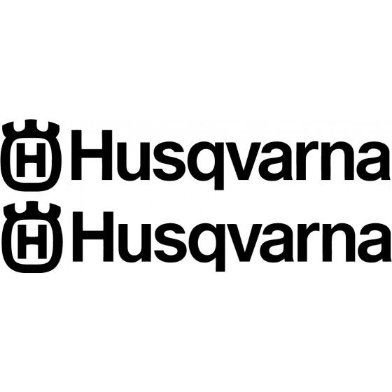 2x Husqvarna Logo V2 Racing...