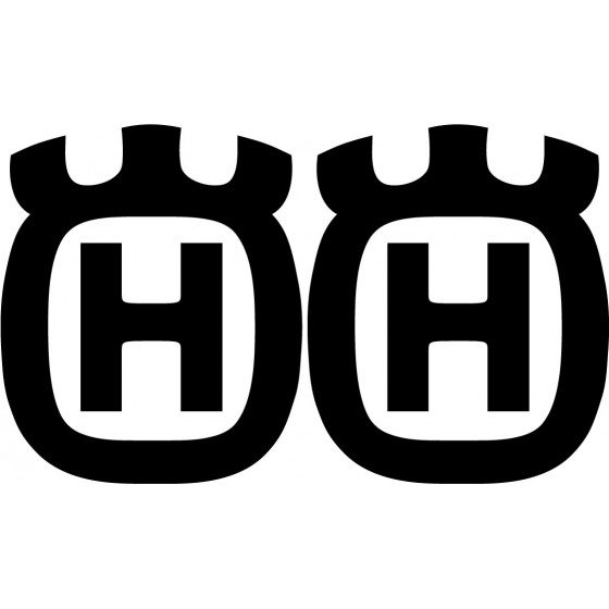2x Husqvarna Logo V3 Racing...