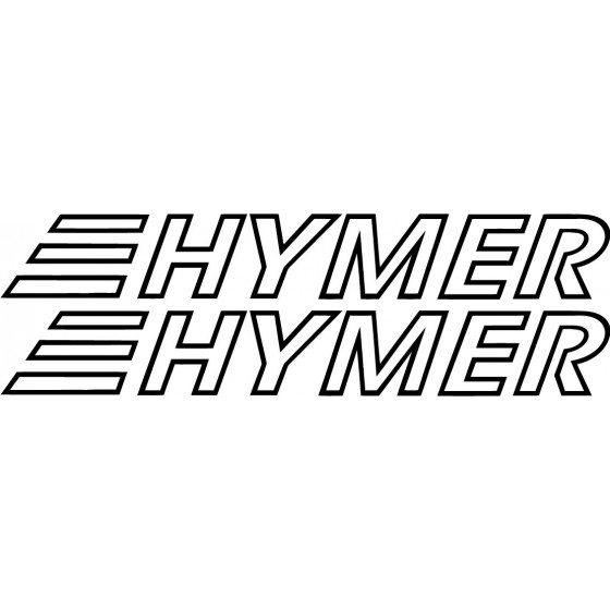 2x Hymer V2 Sticker Decal...
