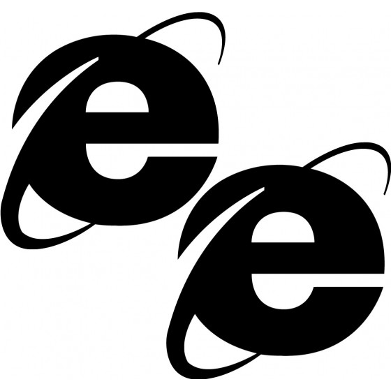 2x Internet Explorer Logo...