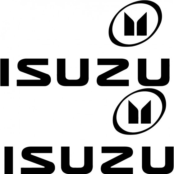 2x Isuzu Logo Sticker Decal...