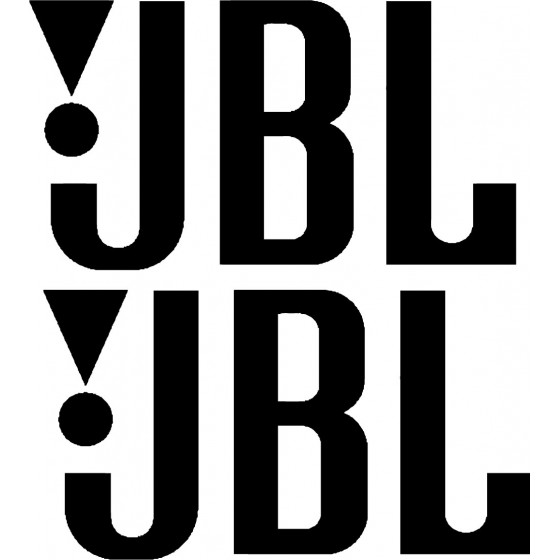 2x JBL Logo Decals Stickers