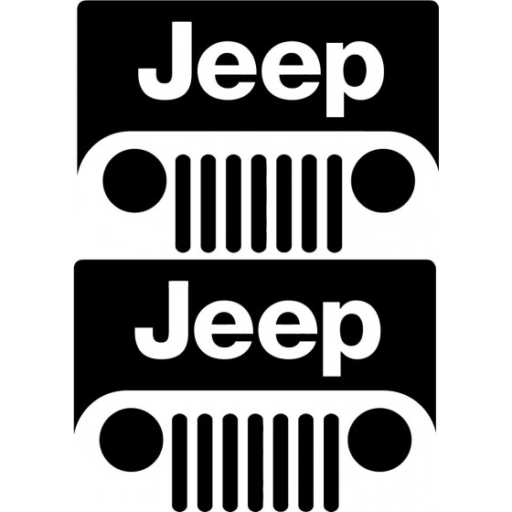 2x Jeep Logo Sticker Decal...